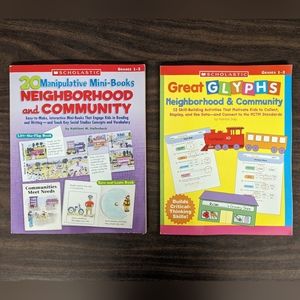 Set of 2 Teacher Resource Books- Neighborhood and Community